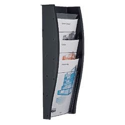 Styro Wandprospekthalter styrodisplay 4 x A4 Anthrazit Produktbild
