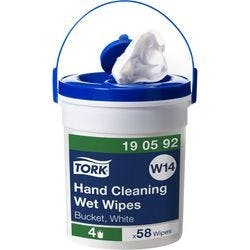 Tork Premium Handreinigungs-Feuchttuch-Eimer W14 Parfümfrei 58 Tücher Produktbild