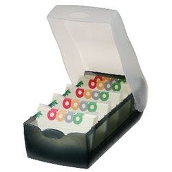 HAN Karteikartenbox Croco DIN A7 900 Karten Grau 12,5 x 24 x 8 cm Produktbild