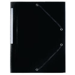 Exacompta Eckspannmappe Forever DIN A4 Schwarz Polypropylen 24 x 32 cm Produktbild