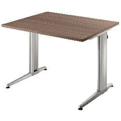 Hammerbacher Arbeitstisch Nussbaum 800 x 800 x 720 mm Produktbild