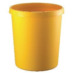 helit Papierkorb Polyethylen Gelb 33,5 cm Produktbild