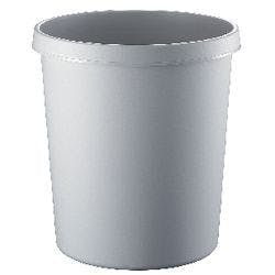 helit Papierkorb Polyethylen Hellgrau 41 cm Produktbild