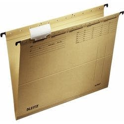 Leitz ALPHA Hängemappen 1915 DIN A4 V-Base 15 mm 250 g/m² Naturbraun 100% Recycelter Natron-Karton 10 Stück Produktbild