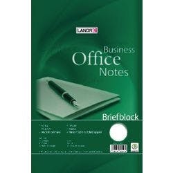 LANDRÉ Office Notizblock DIN A4 Blanko Geleimt Karton Grün Nicht perforiert 100 Seiten Produktbild