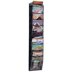 helit Mesh DIN A4 Wandprospekthalter Wandmontiert Schwarz H6260195 26,1 x 9,6 x 129 cm Produktbild