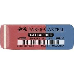 Faber-Castell Latex-free Radierer Blau, Rot Produktbild