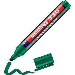 edding 330 Permanentmarker Breit Keilspitze 1-5 mm Grün Nachfüllbar Wasserbeständig Produktbild