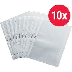 DURABLE ClearView Prospekthüllen DIN A4 Glatt Transparent 120 Mikron PP (Polypropylen) Öffnung Oben DB88204 10 Stück Produktbild