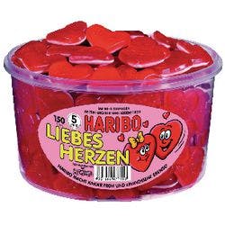 Haribo Fruchtgummi Liebesherzen 150 Stück à 8 g Produktbild