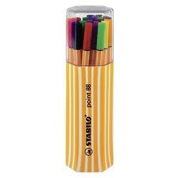 STABILO point 88/Pen 68 Fineliner/Faserschreiber 0.4 mm / 1 mm Nadelspitze Farbig sortiert Point 88 20 Stück Produktbild