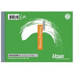 Ursus Style Kasseneingangsbuch KE642SD A6 quer 2x40 Blatt selbstdurchschreibend Produktbild