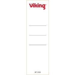 Viking Einsteck-Rückenschilder 50 mm x 158 mm Weiß 10 Stück Produktbild