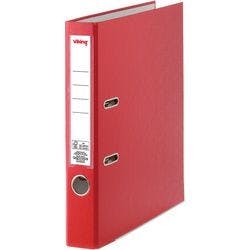 Viking Ordner DIN A4 50 mm Rot 2 Ringe Pappkarton, PP (Polypropylen) Matt Hochformat Produktbild
