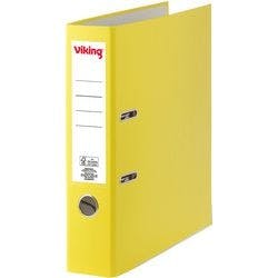 Viking Ordner DIN A4 75 mm Gelb 2 Ringe Pappkarton, PP (Polypropylen) Matt Hochformat Produktbild