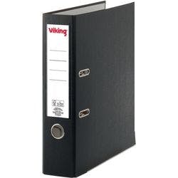 Viking Ordner DIN A4 75 mm Schwarz 2 Ringe Pappkarton, PP (Polypropylen) Matt Hochformat Produktbild