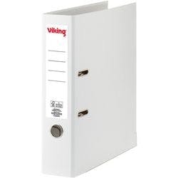 Viking Ordner DIN A4 75 mm Weiß 2 Ringe Pappkarton, PP (Polypropylen) Matt Hochformat Produktbild
