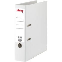 Viking Ordner DIN A4 75 mm Weiß 2 Ringe Pappkarton, PP (Polypropylen) Matt Hochformat Produktbild