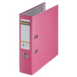 Bene No.1 Power Ordner DIN A4 80 mm Rosa 2 Ringe 291400 PP (Polypropylen) Hochformat Produktbild