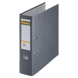 Bene No.1 Power Ordner DIN A4 80 mm Grau 2 Ringe 291400 PP (Polypropylen) Hochformat Produktbild