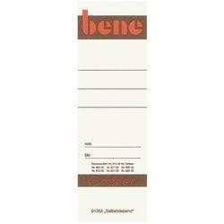 Bene Rückenschilder 091362 Selbsthaftend Spezial Weiß 5,6 x 16 cm 10 Stück Produktbild