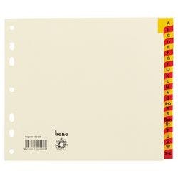 Bene Kartonregister 93403 DIN A4 Chamois 24-teilig 2-fach Karton A - Z Produktbild