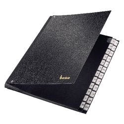 Bene Pultordner 75100 DIN A4 Schwarz Hartpappe A - Z 27,2 x 35,5 cm Produktbild