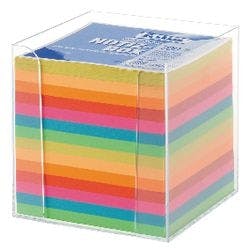 Folia Zettelbox 90 x 90 mm Farbig sortiert 700 Blatt Produktbild