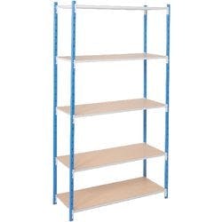 ARNO SPACE Arno - Workshop Regale 5 Fachböden Verzinkt 1.000 x 400 x 2.000 mm Blau Produktbild