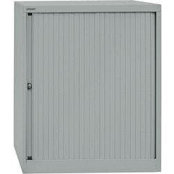 Bisley Rollladenschrank Kunststoff, Stahl 2 Fachböden abschließbar 800 x 430 x 1.030 mm Silber Produktbild