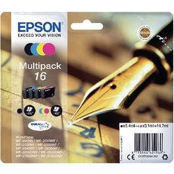 Epson 16 Original Tintenpatrone C13T16264012 Schwarz, Cyan, Magenta, Gelb Multipack 4 Stück Produktbild