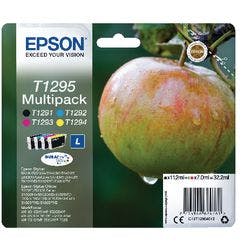 Epson T1295 Original Tintenpatrone C13T12954012 Schwarz, Cyan, Magenta, Gelb Multipack 4 Stück Produktbild