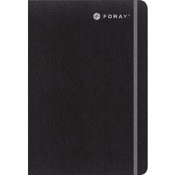 Foray Executive Notizbuch DIN A5 Liniert Gebunden PU (Polyurethan) Softcover Schwarz Perforiert 200 Seiten 100 Blatt Produktbild