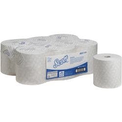 Scott Scott Falthandtücher Gerollt Weiß 1-lagig 6691 6 Rollen à 350 m Produktbild