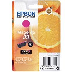 Epson 33 Original Tintenpatrone C13T33434012 Magenta Produktbild