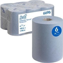 Scott Scott Falthandtücher Gerollt Blau 1-lagig 6696 6 Rollen à 190 m Produktbild