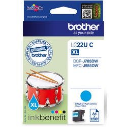 Brother LC22UC Original Tintenpatrone Cyan Produktbild