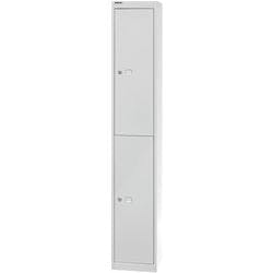 Bisley Metall Schließfach 1 Tür 1 abteile Schlüssel 305 x 305 x 1.802 mm Hellgrau Produktbild