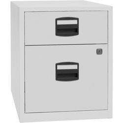 Bisley Home Mobiler Beistellschrank PFA Home Lichtgrau 413 x 400 x 528 mm Produktbild