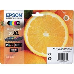 Epson 33XL Original Tintenpatrone C13T33574011 Farbe Multipack 4 Stück Produktbild