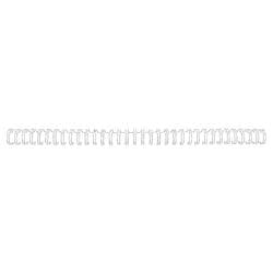 GBC Metall Drahtbinderücken Weiß 6 mm 55 Blatt DIN A4 100 Stück Produktbild