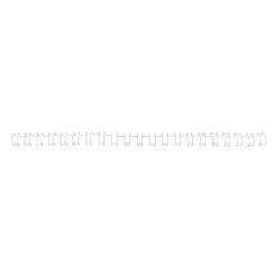 GBC Metall Drahtbinderücken Weiß 6 mm 45 Blatt DIN A4 100 Stück Produktbild