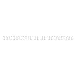 GBC Metall Drahtbinderücken Weiß 10 mm 130 Blatt DIN A4 100 Stück Produktbild