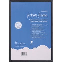 Viking DIN A4 Bilderrahmen Hängend Schwarz Aluminium 4820931 29,7 (B) x 21 (H) cm 2 Stück Produktbild